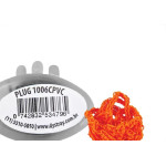 Protetor Auditivo Ump Silicone Laranja Com Cordao - Kit C/20 Pecas