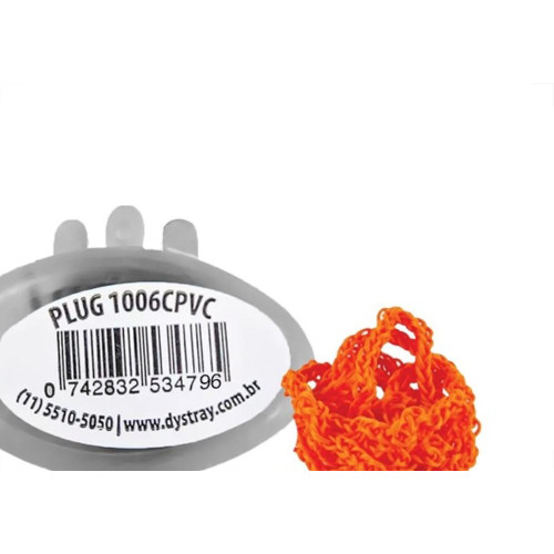 Protetor Auditivo Ump Silicone Laranja Com Cordao - Kit C/20 Pecas