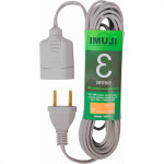 Extensao Ilumi Cordao Prolongador Paralelo 2 Plos 0,75 Cinza 3M - 16810
