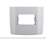 Placa Conjunto Modular Slim 4X2 - 2 Modulos Separados Horizontais Com Suporte 82080