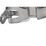 Fixador Porta Soprano Rodape/Parede Zincado Cromado - Kit C/12 Pecas