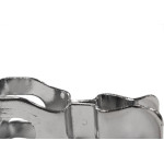 Fixador Porta Soprano Rodape/Parede Zincado Cromado - Kit C/12 Pecas