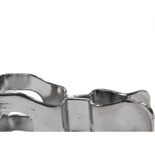 Fixador Porta Soprano Rodape/Parede Zincado Cromado - Kit C/12 Pecas