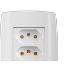 Conjunto Ilumi Slim Branco Com Placa 3 Tomadas 2P+T. 10A. - 80123 Monobloco