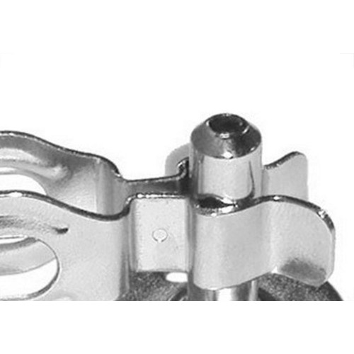 Fixador Porta Soprano Piso Zincado Cromado - Kit C/12 Pecas