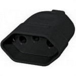 Pino Femea Interneed 2 Polos+Terra 20A. Preto - 062899