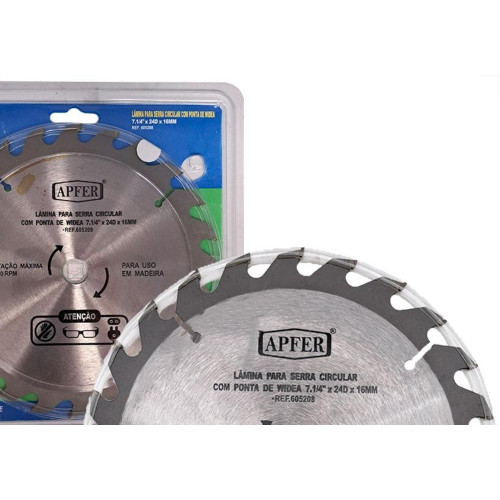 Serra Circular Widea Apfer 7.1/4''X 24 Dentes X 16Mm