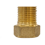 Aumento De Latao Amarelo 1/2'' Longo Metais Rei - Kit C/6 Pecas