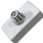 Modulo Tramontina Liz/Lux² Tomada Tv Sat Branca Para Fio Coaxial - 57115/042