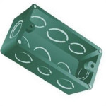 Caixinha De Luz Pvc Para Drywall Ribeiro Fabril Verde 4X2 - Kit C/10 Pecas