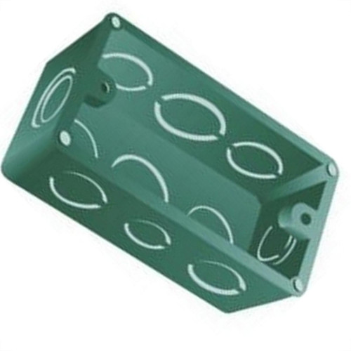 Caixinha De Luz Pvc Para Drywall Ribeiro Fabril Verde 4X2 - Kit C/10 Pecas