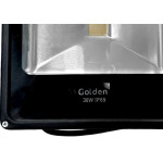 Refletor De Led Golden Fit Preto 30W. 2700K Verde