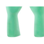 Luva Borracha Mucambo Verde Pro 250 Forrada Antiderrapante - 6-P - Kit C/10 Pares