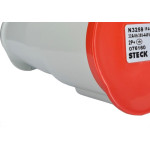 Acoplamento Industrial Femea Steck Newkon 2 Polos+Terra 380V. A 440V. 32A. Vermelho N3259