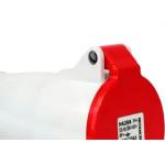 Acoplamento Industrial Femea Steck Newkon 3 Polos+Terra 380V. A 440V. 32A. Vermelho N4256