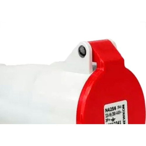 Acoplamento Industrial Femea Steck Newkon 3 Polos+Terra 380V. A 440V. 32A. Vermelho N4256
