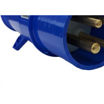 Acoplamento Industrial Macho Steck Newkon 3 Polos+Terra 200V. A 250V. 32A. Azul N4279