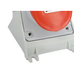 Tomada Industrial Sobrepor Steck Newkon 3 Polos+Terra 380V. A 440V. 16A. Vermelha - N4006