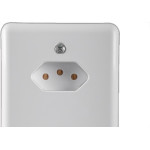 Conjunto Ilumi Stylus Branco Com Placa 2 Tomadas 2P+T. 20A. - 201210 Monobloco
