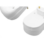 Pino 3 Saidas Flp Reto 2 Polos 10A. Branco - Kit C/10 Pecas