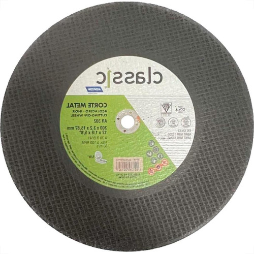 Disco Corte Ferro Norton Classic Ar302 - 12''X1/8''X 5/8'' - 3,2Mm - 2 Telas
