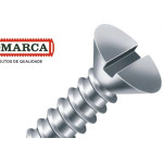 Parafuso Auto Atarraxante Chata Fenda Jomarca 4,8 X 50Mm - Kit C/2 Centos