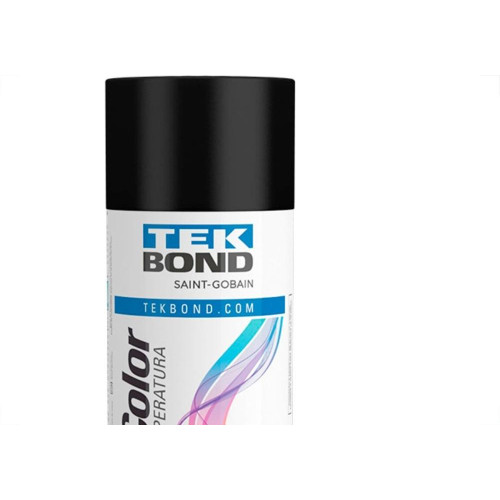 Spray Tekbond Super Color Preto Brilhante 350Ml