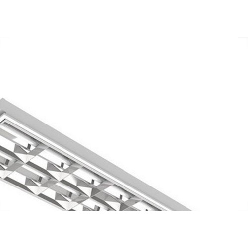 Luminaria Para Lampada Led Aletada Lmp 2 Lampadas 60Cm 4009