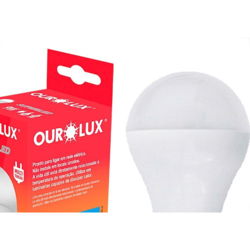 Lampada Led Bulbo Ourolux A60 - 9W. 6500K.