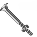 Parafuso Frances Zincado Com Porca Jomarca 1/2 X 2'' Caixa Com 50 Pecas