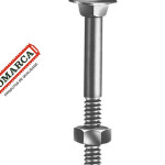 Parafuso Frances Zincado Com Porca Jomarca 1/2 X 8.1/2'' Caixa Com 25 Pecas