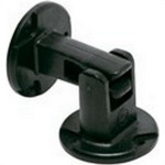 Fixador Porta Soprano Parede/Piso Pvc Preto - Kit C/12 Pecas