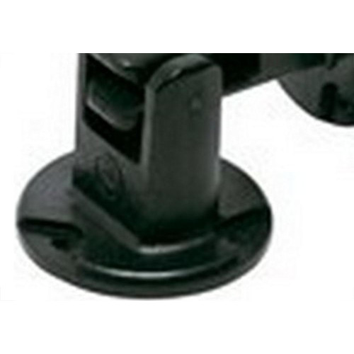 Fixador Porta Soprano Parede/Piso Pvc Preto - Kit C/12 Pecas