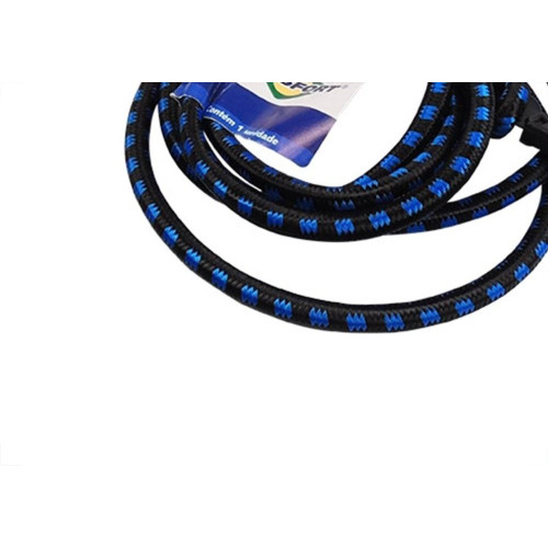 Elastico Para Bagageiro Brasfort 1,5M Gancho Plastico - 7618 - Kit C/10 Pecas