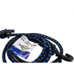 Elastico Para Bagageiro Brasfort 1,5M Gancho Plastico - 7618 - Kit C/10 Pecas