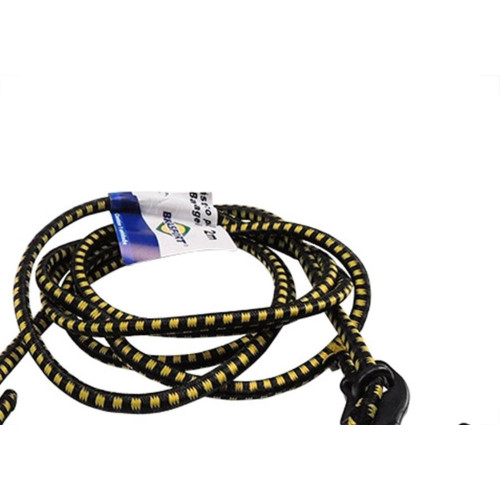 Elastico Para Bagageiro Brasfort 2,0M Gancho Plastico - 7619 - Kit C/10 Pecas