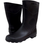 Bota Galocha Pega Forte Preta 323 No.34/35 Com Meia