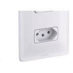 Conjunto Pial Zeffia Modulo Com Placa 1 Paralelo + 1Tomada 2P+T - 680114