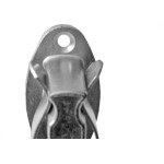 Fixador Porta Alianca Piso 86151/3 Zincado - Kit C/10 Pecas
