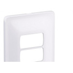 Placa Conjunto Modular Zeffia 4X2 - 3 Modulos Separados Horizontal 0183