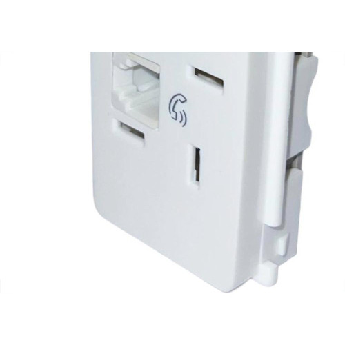 Modulo Pial Zeffia Tomada Telebras + Rj11 Branco - 680155
