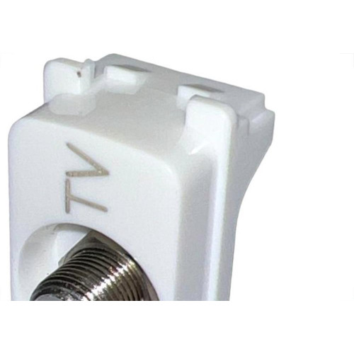 Modulo Pial Zeffia Conector Para Fio Coaxial Branco - 680157