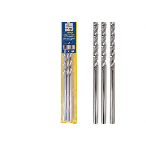 Broca Widea Extra Longa Melfi 8 Mm - Kit C/3 Pecas