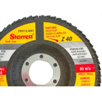 Disco Flap Starrett 4.1/2'' X 7/8''- Grao 40