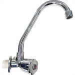 Torneira Bica Movel Pia Parede Metal Unifix - C-50 Styllo - 1/4 Volta - 1156 Cromada