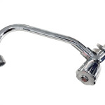 Torneira Bica Movel Pia Parede Metal Unifix - C-50 Styllo - 1/4 Volta - 1156 Cromada