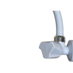 Torneira Bica Movel Pia Parede Abs Viqua Foz - C-40 Branca