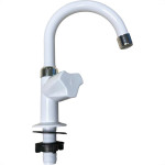 Torneira Bica Movel Lavatorio Abs Viqua Foz - C-40 - Branca