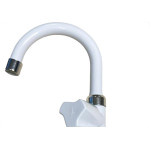 Torneira Bica Movel Lavatorio Abs Viqua Foz - C-40 - Branca