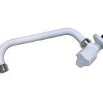 Torneira Bica Movel Pia Parede Abs Viqua Foz Longa - C-40 Branca
